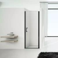 Душевая дверь в нишу Vincea Orta VPP-1O900CLB 90 см, профиль черный, стекло прозрачное