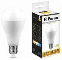 Лампа светодиодная Feron LB-100 Шар E27 25W 2700K 10шт
