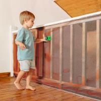 Детский защитный барьер для лестницы, веранды, дачи коричневый 3 м