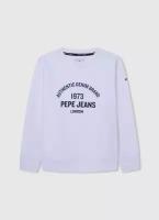 толстовка для мальчиков, Pepe Jeans London, модель: PB581453, цвет: белый, размер: 12