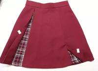 Школьная юбка ПАПА МАМА, с поясом на резинке, миди