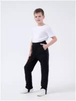 Флисовые брюки детские, штаны для мальчика и девочки Ф22145 черный (170)