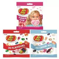 Конфеты Jelly Belly Bubble Gum 70 гр. + 20 вкусов 70 гр. + Ice Cream Mix 70 гр. (3 шт.)