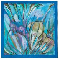 Павловопосадские платки / Платок из шелка, 10004 Болеро, вид 13, синий