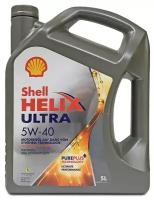 Синтетическое моторное масло SHELL Helix Ultra 5W-40 SN, 5 л
