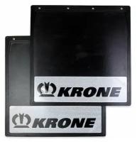Брызговики светоотражающие 400*400 "KRONE+Корона" (Черные) комплект