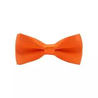 Детская галстук-бабочка атласная оранжевая