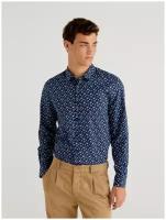Рубашка UNITED COLORS OF BENETTON, размер S, blue