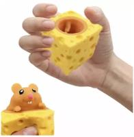 Мышка в сыре игрушка Антистресс цвет желтый