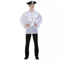 Костюм Пиратская рубашка белая взрослый, 46-48