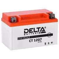 Delta CT 1207 Мото аккумулятор стартерный для мотоцикла, квадроцикла, скутера AGM 12V (YTX7A-BS)