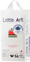 Детские подгузники Little Art, размер L, 9-12 кг, 56 шт