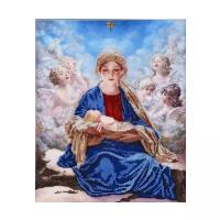 Hobby & Pro Набор для вышивания бисером Богородица с ангелами 30 х 36 см (БН-3086)