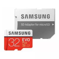 Флеш карта microSDHC 32Gb Samsung Class 10 UHS-I EVO PLUS, 95 МБ/с (MB-MC32GA/RU)