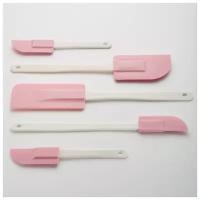 Набор лопаток для декорирования мастики BE-0362 "Webber" (темно-розовый)