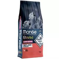 Сухой корм для щенков Monge BWILD Feed the Instinct Low Grain, оленина 1 уп. х 1 шт. х 12 кг