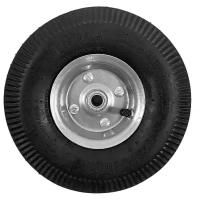 Колесо для тачки разборное MARATHON 4.10/3.50-4, пневматическое, колесо D 260 мм., вн. подшипник D 16 мм., симметричное, серебристое