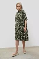 Платье BAON женское, модель: B4523005, цвет: FROZEN SPROUT PRINTED, размер: S