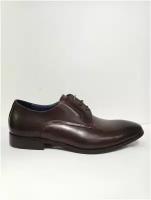 Мужские туфли дерби бордовые Respect SS83-106441, кожа, 41 размер