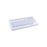 Клавиатура InduKey TKS-088c-TOUCH-KGEH-USB-US/CYR White USB