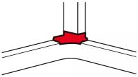 Отвод угловой для односекционных кабель-каналов DLP 50х105 Leg, LEGRAND 010765 (1 шт.)