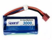 Аккумулятор Li-Ion Spard 3000mAh, 7,4V, 10C, T‐plug для Remo Hobby 1|16, Himoto 1|18 - YT18650P3