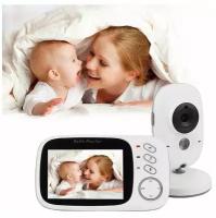 Беспроводная видеоняня Baby Monitor VB603 с радиусом действия до 300 м, радио видео няня / Радионяня с камерой и монитором
