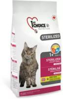 1st Choice Sterilized Сухой корм для кастрированных котов и стерилизованных кошек (с курицей и бататом), 320 гр