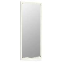 Зеркало 119Б белый, греческий орнамент, ШхВ 50х120 см., зеркала для офиса, прихожих и ванных комнат, горизонтальное или вертикальное крепление