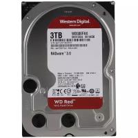 Жесткий диск HDD Western Digital Red WD30EFAX/SATA III/3 TB /Скорость чтения 145МБайт/с