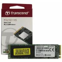 Твердотельный накопитель SSD 256GB Transcend M.2 2280, PCIe Gen3x4, M-Key, 3D TLC, DRAM-less
