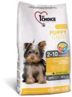 Сухой корм для щенков 1st Choice Puppy, курица 1 уп. х 1 шт. х 2.72 кг (для мелких и карликовых пород)
