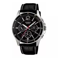 Наручные часы CASIO MTP-1374L-1A, серебряный, черный