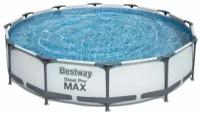 Бассейн каркасный Bestway Steel Pro Max, с фильтр-насосом, 366 x 76 см, 6473 л