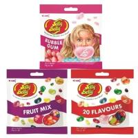 Конфеты Jelly Belly Bubble Gum 70 гр. + Fruit Mix 70 гр. + 20 вкусов 70 гр. (3 шт.)