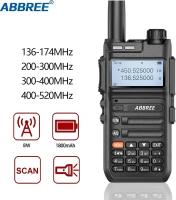 Портативная радиостанция ABBREE AR-F5 8W с функцией захвата частоты / черная / рабочий диапазон 136-520/ (FM-модулем)