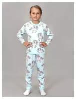 Пижама детская Flyzay, единороги, размер 134
