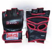Перчатки для ММА Danata Star / Натуральная кожа / Черные