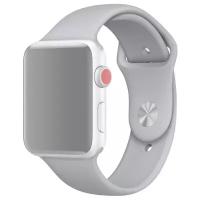 Ремешок для Apple Watch 1/2/3/4/5 силиконовый 38/40 мм InnoZone - Серый (APWTSI38-23)