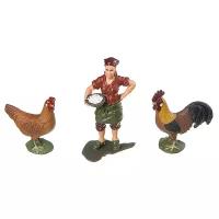 Игровой набор Yako Мир вокруг нас: Фермерша с курицами H93730