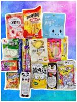 Азиатские сладости набор, сладости из Японии и Китая, Сладости из Европы набор, подарочный бокс азиатских сладостей