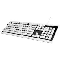 Клавиатура Hama Covo черный/белый USB slim для ноутбука водозащищенная