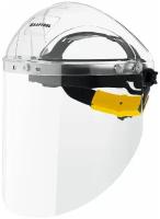 Защитный лицевой щиток KRAFTOOL SPECTRA, удлиненный экран 220х385мм, поликарбонат 2мм, храповик (110811)