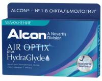 Контактные линзы Alcon Air optix Plus HydraGlyde, 3 шт., R 8,6, D -3