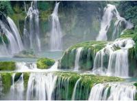 Фотообои глянцевые Каскад Водопадов 294*201