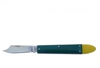 Нож окулировочный Добрыня ручка пластик, лезвие нержавеющая сталь 66 мм / Складной нож садовый прививочный