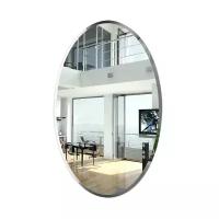 Зеркало 049Ф, ШхВ 58х90 см зеркало с полным фацетом, толщина зеркала 4 мм горизонтальное или вертикальное крепление