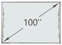 Интерактивная доска DTWB100SM10A00ALG, 10 касаний, диагональ 100 дюймов, цвет рамки серый