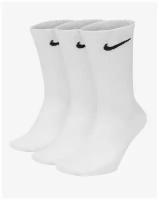 Комплект носков унисекс Nike sx7676-100 белых (42-46) Размер L