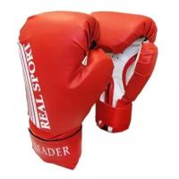 Перчатки боксёрские REALSPORT Leader 4, красный